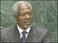 O secretário-geral da ONU, Kofi Annan