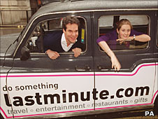lastminute.com founders Brent Hoberman and Martha Lane Fox