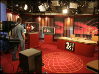 Studio zpravodajské televize ČT 24