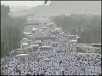 The crowds at Mina