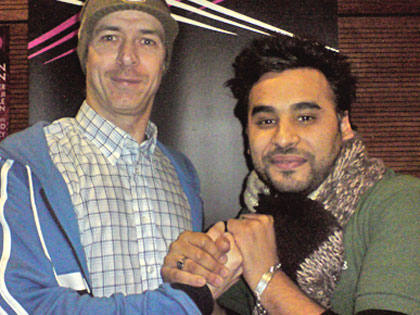 Ameet with Cheshire Cat