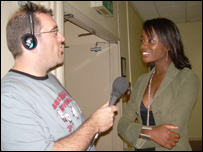 Aj talking to BBC Radio Lancashire's Garry Scott