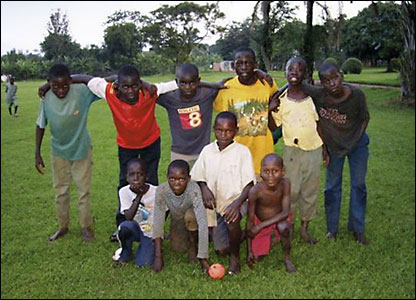 A young team line up for team photo