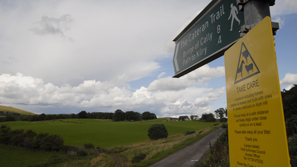 Cateran trail sign