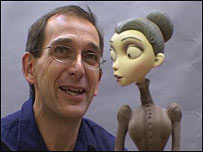 Peter Saunders with model