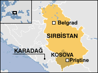 Sırbistan haritası