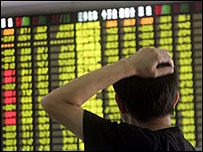 Şangay Borsası'nda tedirgin bir işlemci 