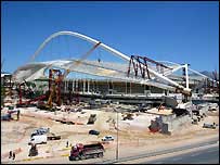 Atina'da inşaatı süren bir tesis