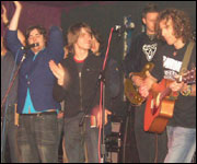 Rob Halligan with his Super Band