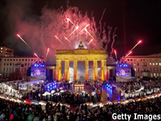 20th anniversary celebrations of the fall of the Berlin Wall