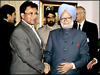 मनमोहन सिंह और परवेज़ मुशर्रफ़