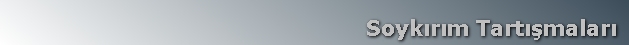 Soykırım Tartışmaları