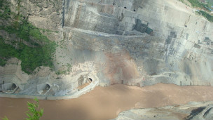 金沙江上的溪洛渡水电站