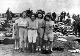 Jewish women before their execution, Liepaja, Latvia
