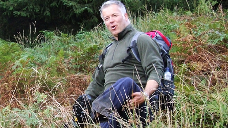 Getting my feet well and truly soaked!