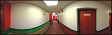 The main corridor at the County Ground....