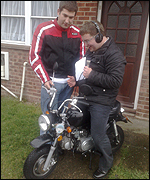 Richard Smith on scooter