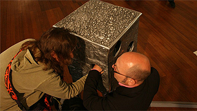 Microphone on the beach