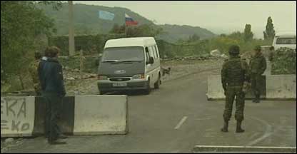 Posto militar russo perto da Ossétia do Sul