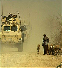 کاروان نیروهای عرب در افغانستان