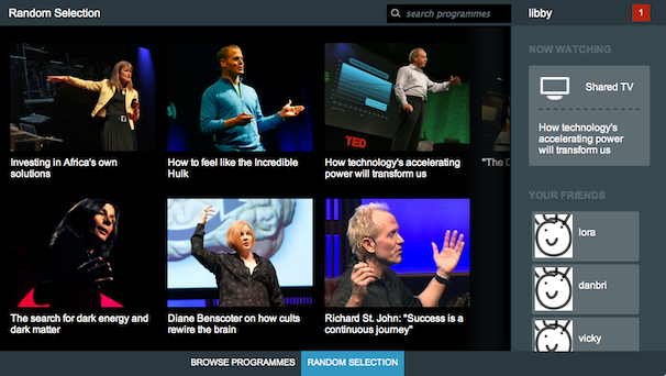 Nscreen with TED content