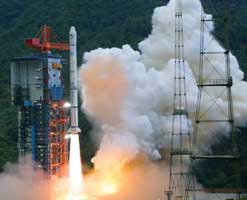 Launch of Chang'e probe from China.