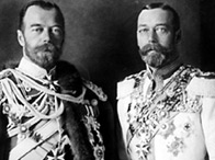 George V with his cousin, Tsar Nicholas II