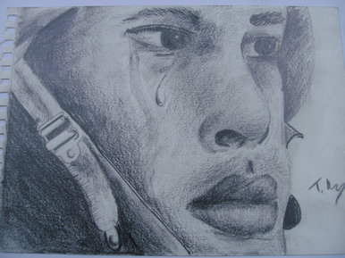 Crying soldier