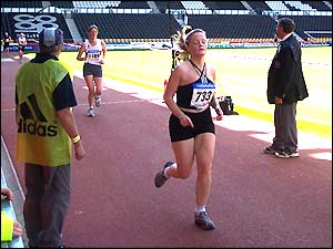 At the finish line