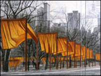 Desenho de Christo e Jeanne-Claude(Foto: Divulgação)