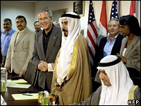 Ông Abu Risha và tổng thống Bush