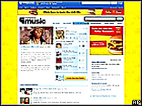 MySpace music page