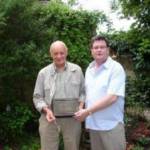 Serge returns the Ammunitions Box 61 years on. 29.07.08 taken 30.08.44 Serge returns the Ammunitions Box 61 years on. 29.07.08 taken 30.08.44