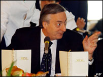 O presidente argentino, Néstor Kirchner