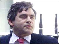 Gordon Brown, ministro das Finanças da Grã-Bretanha 
