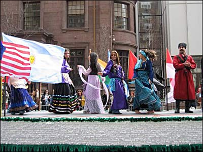 جشن نوروزی ایرانیان در خیابان های نیویورک