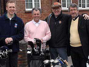 Jonny Saunders, Bernard Gallacher, Chris Evan and The Rev'd Rob Gillion