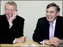 Alan Johnson and Gordon Brown
