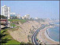 Bairro de Miraflores, em Lima