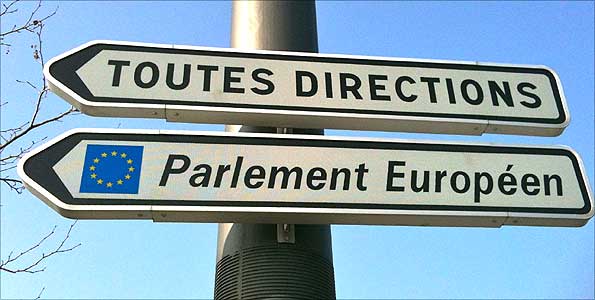 European parliament sign