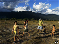 Família Macuxi na Raposa Serra do Sol