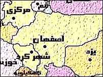 نقشه استان اصفهان