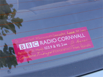BBC Radio Cornwall Car Sticker
