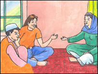 شکريه، گل خان و الله داد