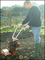 The joys of rotavating