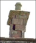 The chimney at Brackenhill Tower