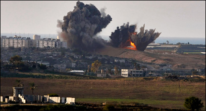 Gazze'deki patlamalar