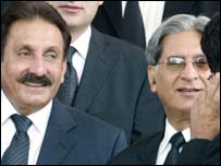 اعتزاز احسن اور جسٹس افتخار