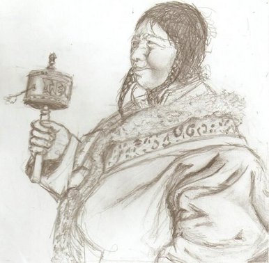 Tibetan woman