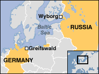 Conducta va lega portul rus Wyborg de cel german, Greifswald